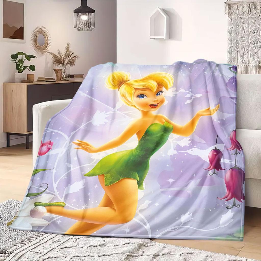 PeterPan Flannel Blanket for Bedrooms Sofas Beds Chairs Picnics Travel Cartoon Print Home Decor Unique Gift Various Sizes