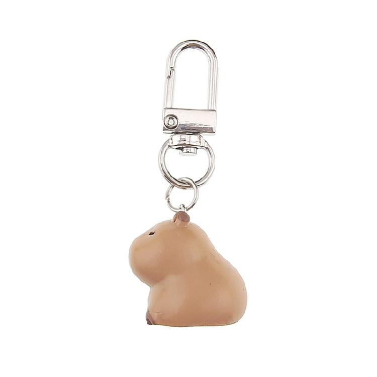Милый Брелок-Капибара из Сплава/Смолы, Украшение для Ключей, Модные Аксессуары для Сумок, Автомобиля или в Качестве Особого Подарка