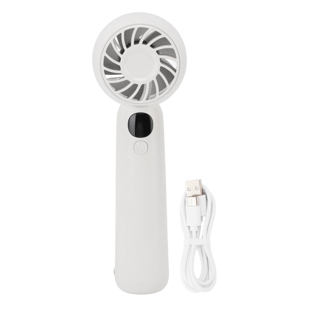 Ventilator portabil de mână, 5 viteze ale vântului, afișaj digital, zgomot redus, ventilator portabil mic multifuncțional pentru