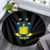 Brondby IF pattern round rug,Carpet Rug for Living Room Bedroom Playroom ,Non-slip Floor Mat,Holiday Gifts and Birthday Gifts.