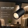 LED Track Light Black 360° Rotatable 90° Tilt Efficient Heat Dissipation Spotlight For Clothing Store Retail Shop Commercial Use