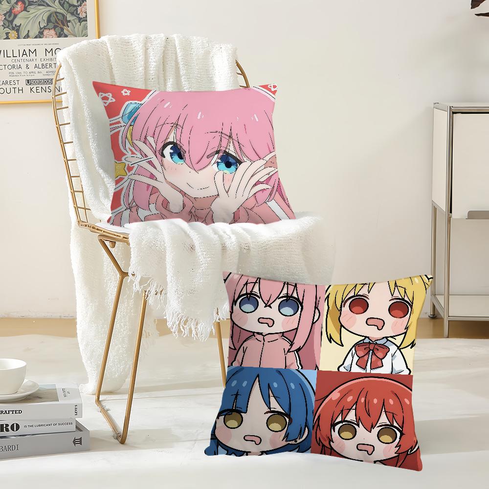 Anime Bbocchi The Rock Pillow Case Suitable For Bedrooms Living Rooms Cars Home Decoration