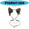 Leopard Cats Ears Headband with Bells Collar Set Cats Costumes Accessories for Women Halloween Cosplay Party Costumes