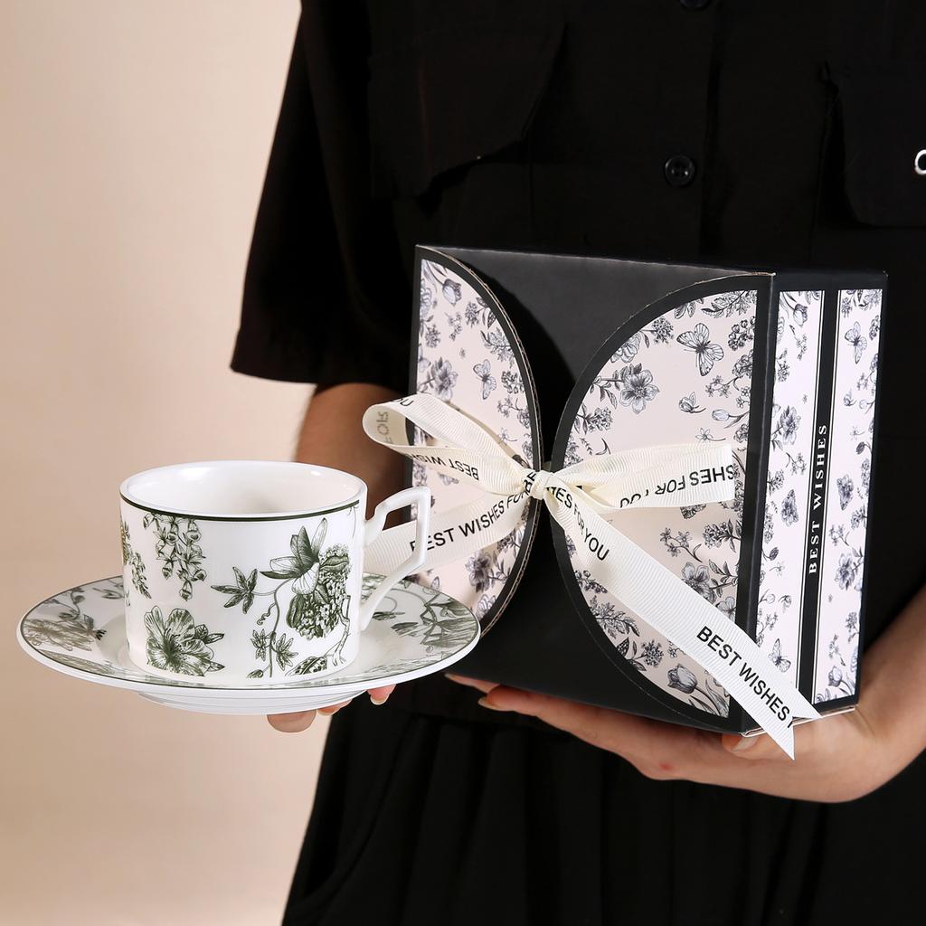 220 ml Retro-Kaffeetasse, Snackschale, Espressotasse, Keramik-Trinkgeschirr, nordische Heimdekoration, Tasse, Urlaubsgeschenkset