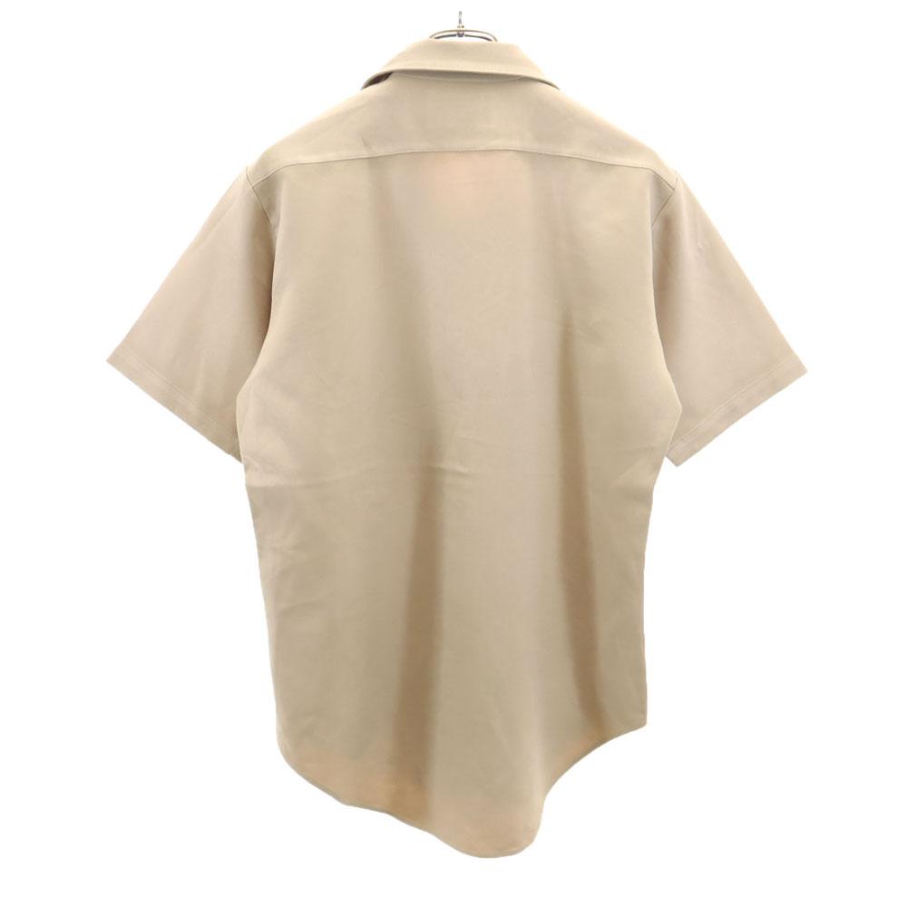 Flying Cross 70s vintage Short sleeve Poly shirt beige military Men's Used
