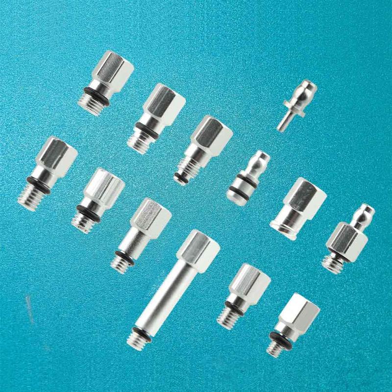 13Pcs/Set Bike Hydraulic Brake Bleed Connector Aluminum Alloy Brake Oiling Joint Connected To The Oil Hose With The D6 Adapter
