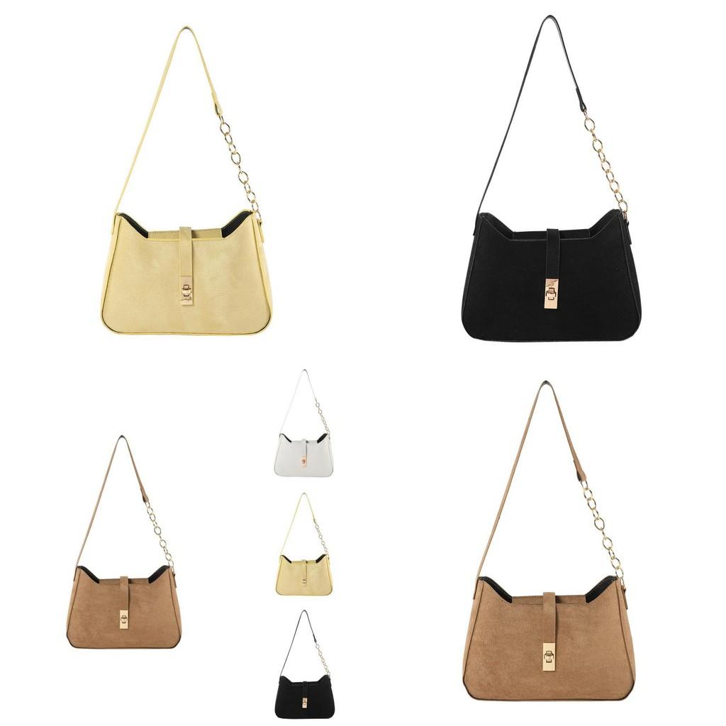 Chic Stylish Women's Small Square Bag With Elegant Chain Shoulder Strap In Black