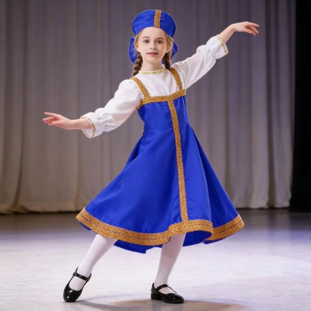Fancy Dress Folk Dress Dance Wear Traditional Clothing Cultural Dress Sarafan Folk  Cosplay Event
