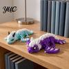 Unique Fantasy Gift 3D Printed Articulated Dragon Figurine, Fully Jointed Movable Winged Moveable Toy, Desktop Ornament, Fidget for Kids Adults