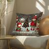 Cute cartoon prints for kids Cushion Cover DoubleSided Plush Sofa Cushion Covers Organic Breathable Invisible Zipper