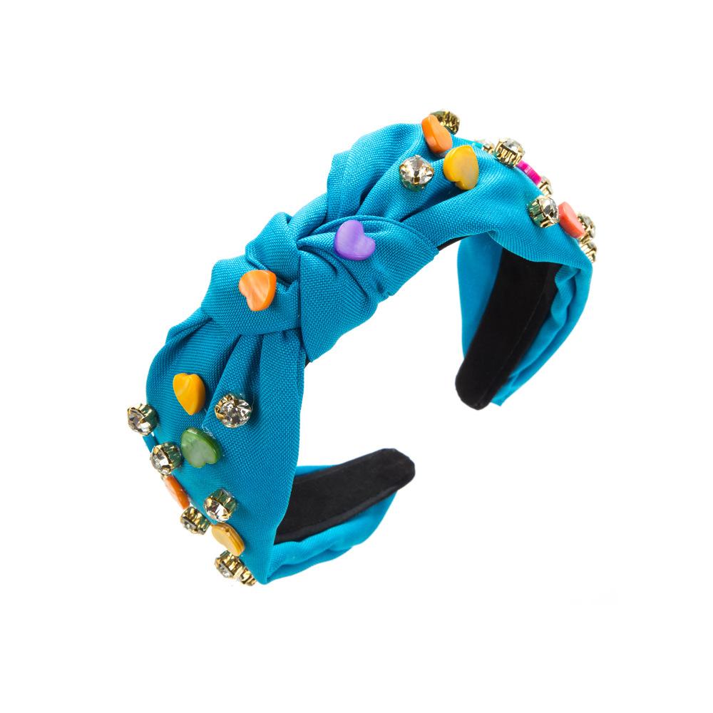 Nuova Fascia per Capelli di San Valentino - Elegante Fascia per Capelli con Accessori a Forma di Cuore Color Caramella per Una Dolce Decorazione della Testa