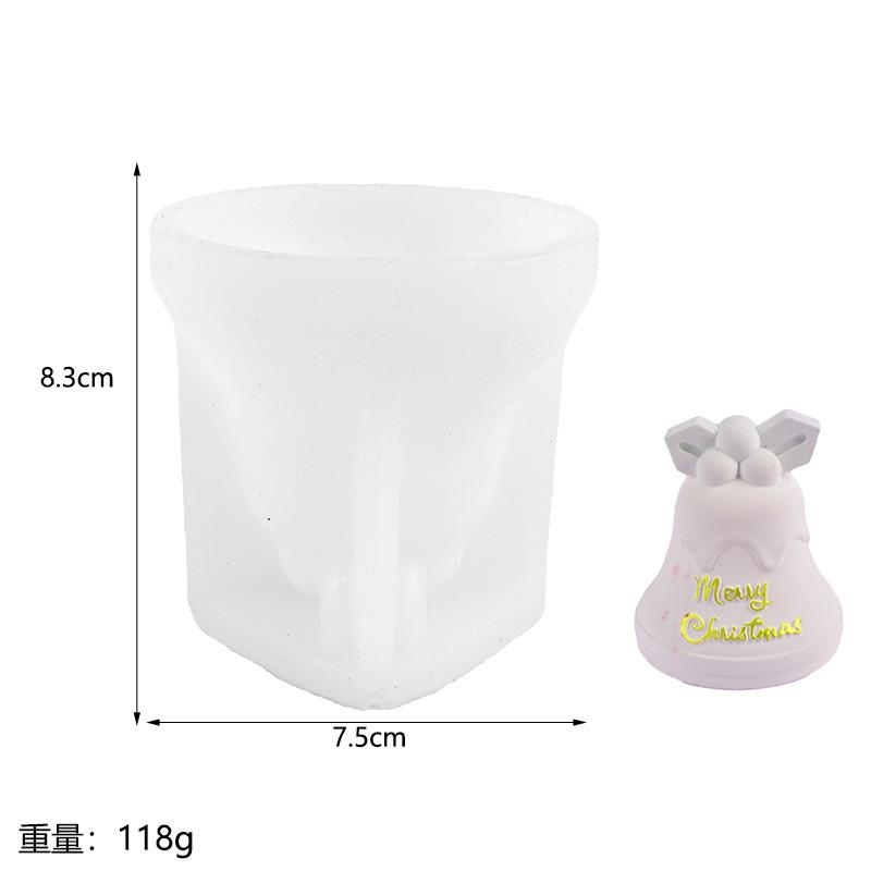3D DIY Christmas  Silicone Candle Soap Epoxy Resin Wax Mold Silicone Cake Chocolate Making Christmas Gift Home Party Decoration
