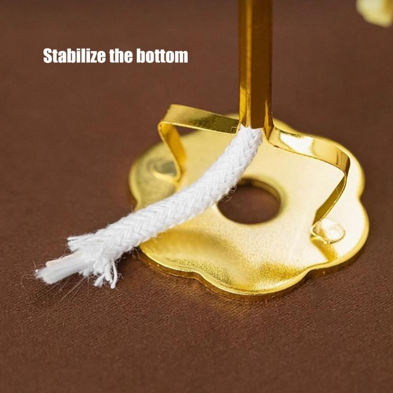 Sturdy Alloy Light Stand Base for Candle Adjustable Crafting Helper Set