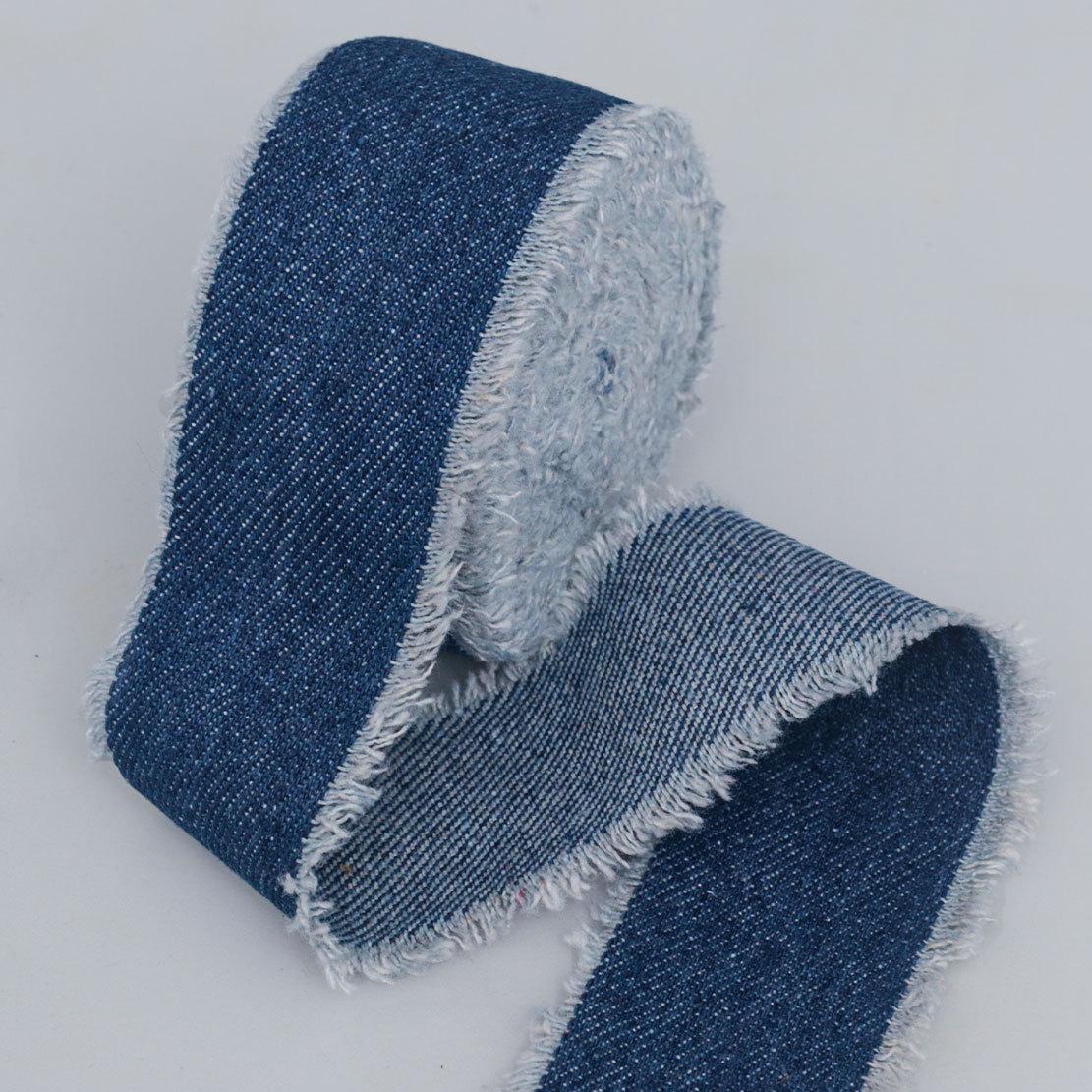 

Элегантный 4 см джинсовый двойной ус край шамбре лента рукав край сумка край шляпа головной убор ручная работа своими руками декоративная кружевная лента украшение для дома 4cm*5 yards/1 roll