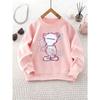 European Sizes Kids' Round Neck Sweatshirt Fashion Print Top
