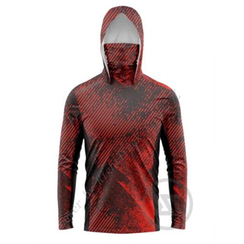 Mens Lightweight Quick-Dry Fishing Hoodie Breathable Outdoor Angling Top