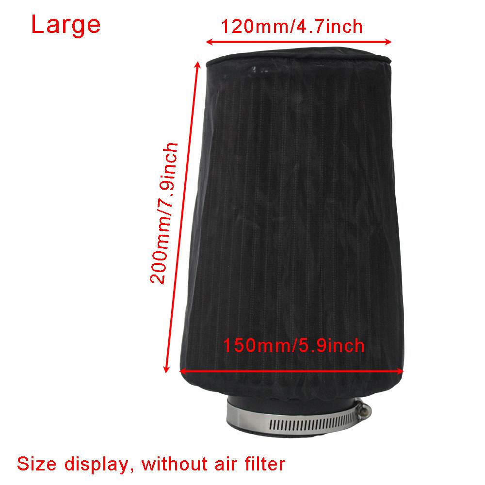 Cone Air Filter Protective Cover Universal Waterproof Dustproof Oilproof for Sport Car High Flow Cold Air Intake Filters