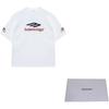 Balenciaga 3B Sports Icon FW23 T Shirt Loose Fit Unisex White 764235TPVD79065