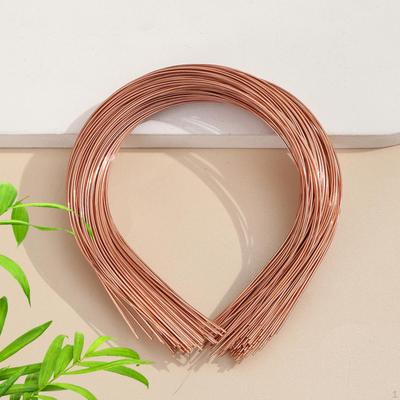 50 Pack Bulk Thin Plain Blank Wire Metal Headbands 1.5MM Skinny Men's Hair Bands, Head Clasps,