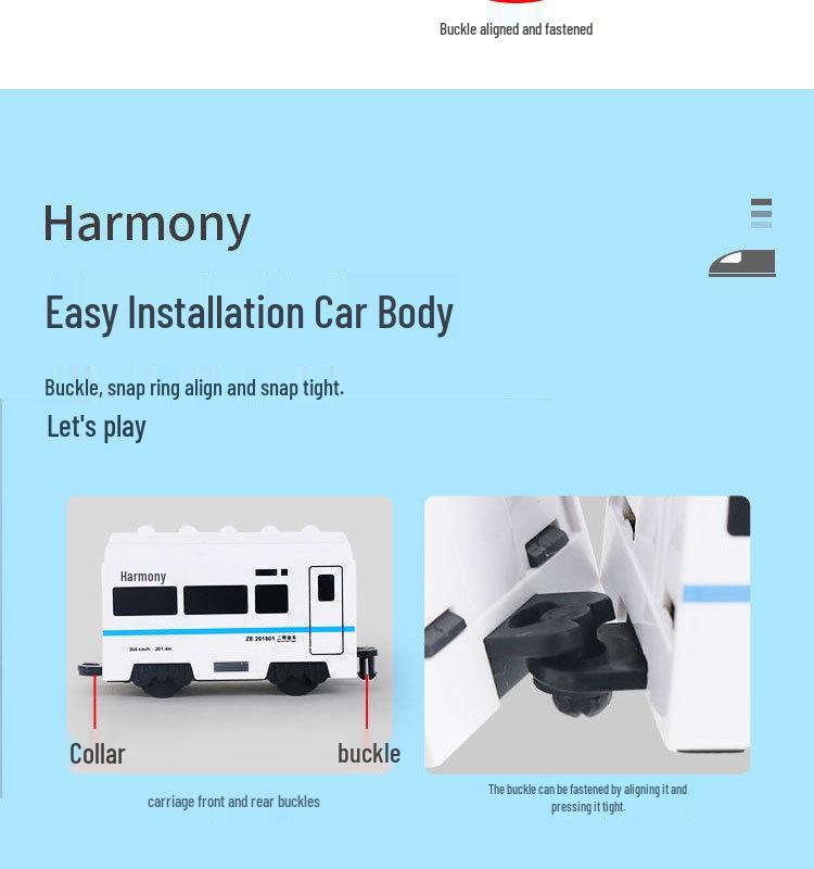 Kids' Electric High-Speed Rail Toy - Harmony EMU Model Train