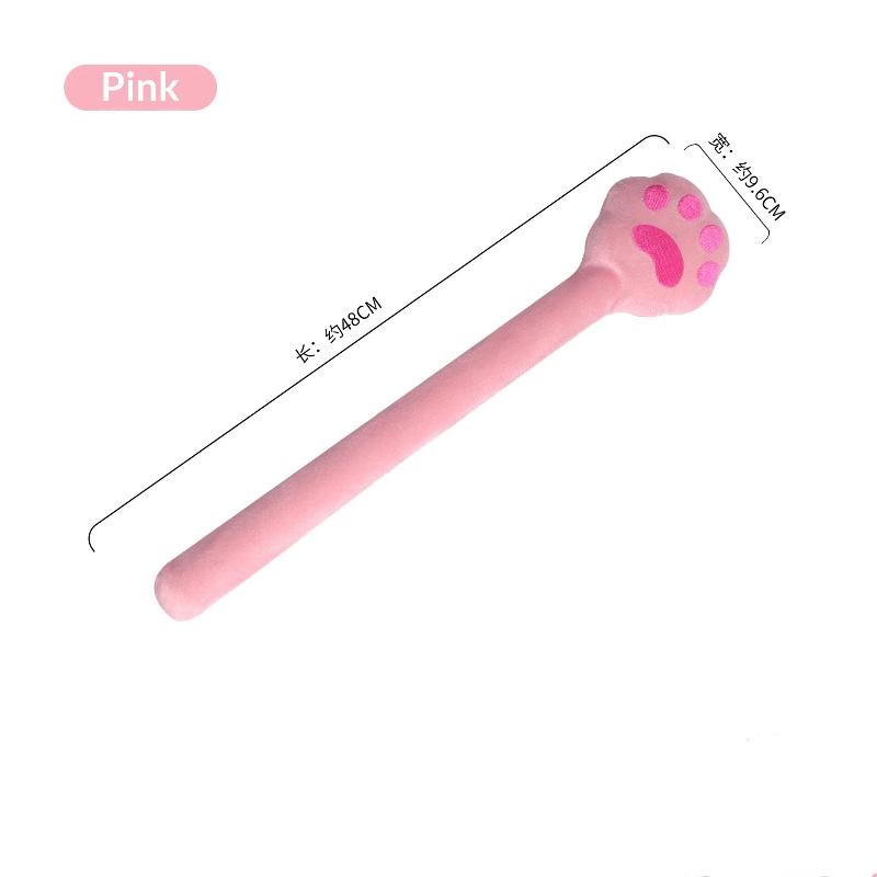 1Pcs Soft Cat Claw Massage Hammer Elastic Long Handle Portable Handheld Massager for Neck Muscle Relaxation Travel Use