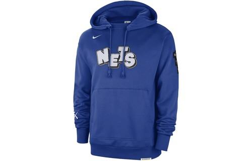 NIKE NBA City Edition Brooklyn Nets 2023-24 Hooded Sweatshirt FB4441-495 M синий
