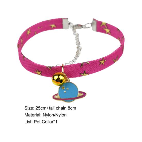 Puppy Collar Metal Buckle Bell Pendant Adjustable Small Dog Collar Pet Chain