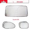 Silver-Coated Car Sunshade Set: 6-Piece Window & Windshield Sun Blocker