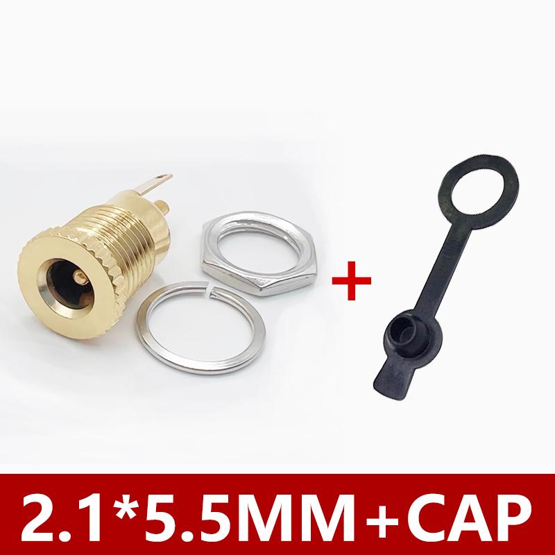 10/50PCS DC099 DC Power Jack Socket 5.5*2.1 5.5*2.5mm Female Panel Mount Connector Metal DC-099 11MM