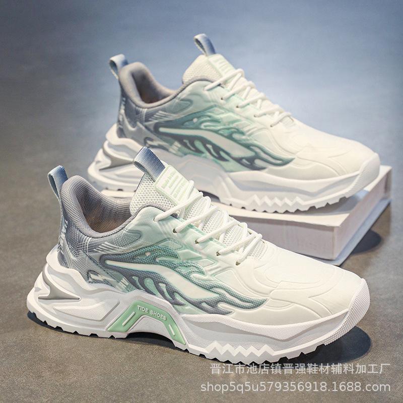

Men s shoes Casual running shoes Men s trend sports shoes Student cloth surface National tide high quality comfortable platform tide shoes 45 зелёный