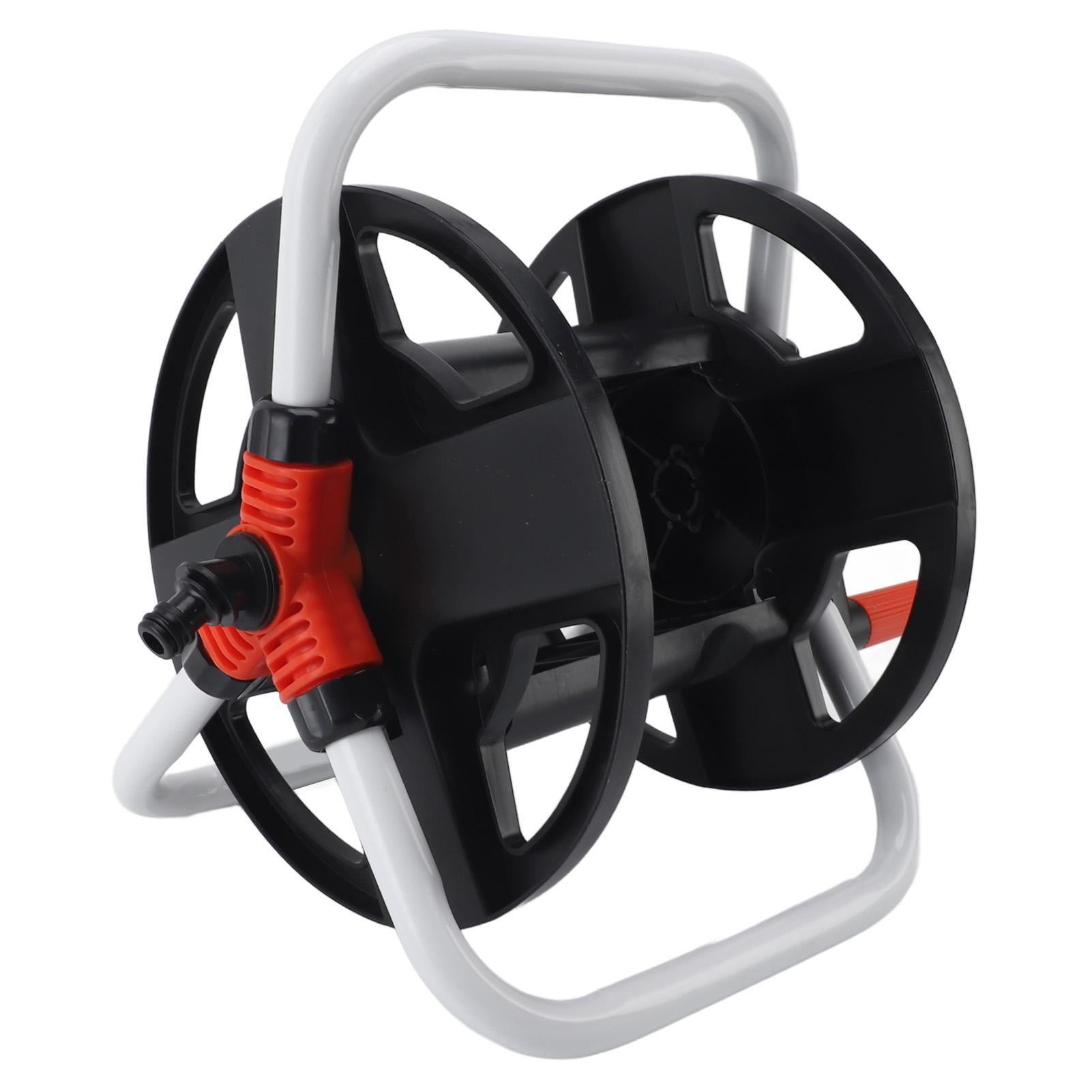 Garden Hose Reel Storage Rack ABS Portable Hose Cart Water Hose Holder for Garden Lawn Farm Watering Car Washing