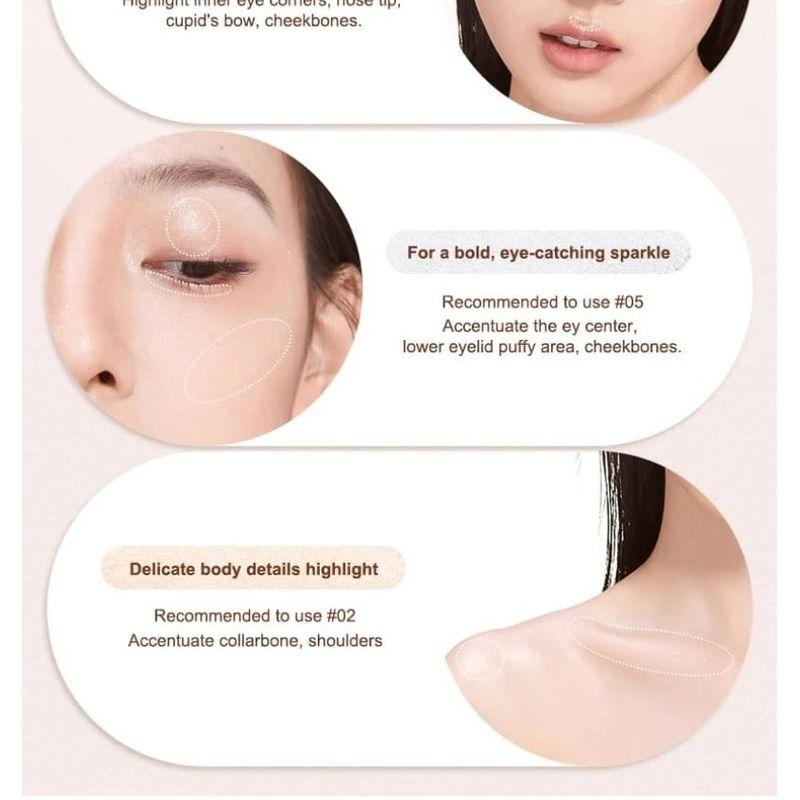 Judydoll - Glanzend Highlighting Poeder - 4 Kleuren