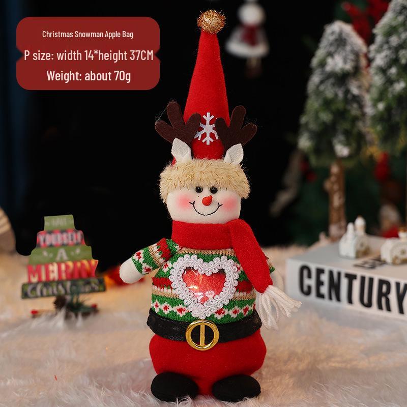 Christmas Eve Apple Candy Gift Tote & Packaging Bag