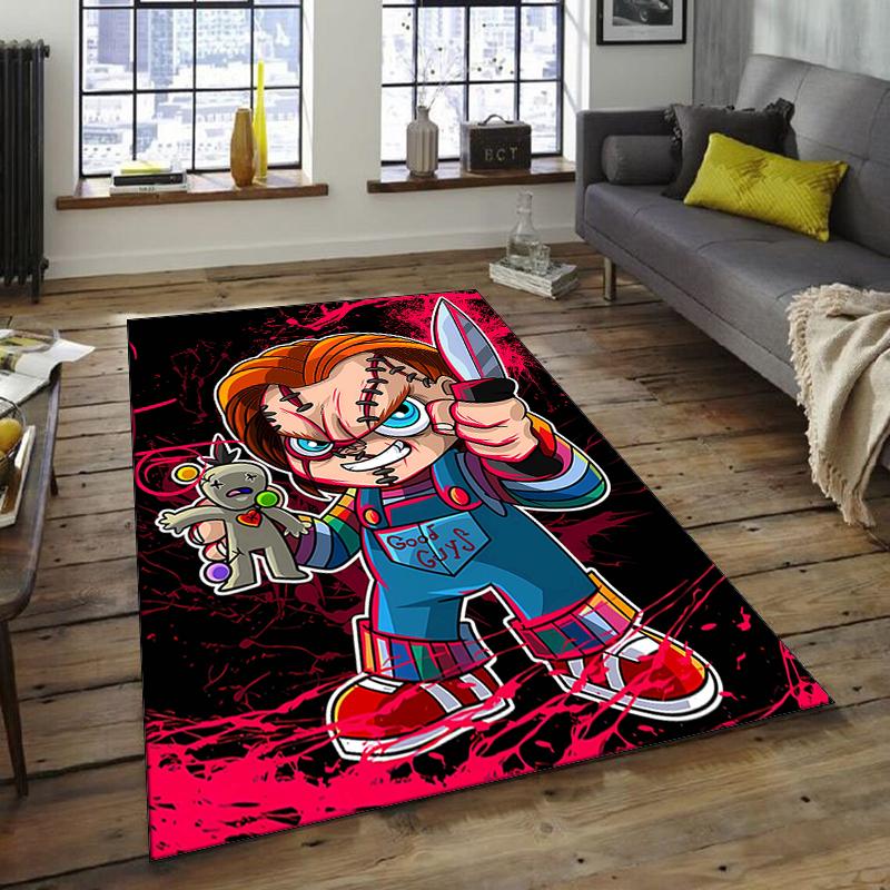 1pc Chucky2 Design Area Rug - Non-Slip, Soft & Cozy Floor Mat for Living Room, Bedroom, Office - Indoor/Outdoor Decorative Carpet