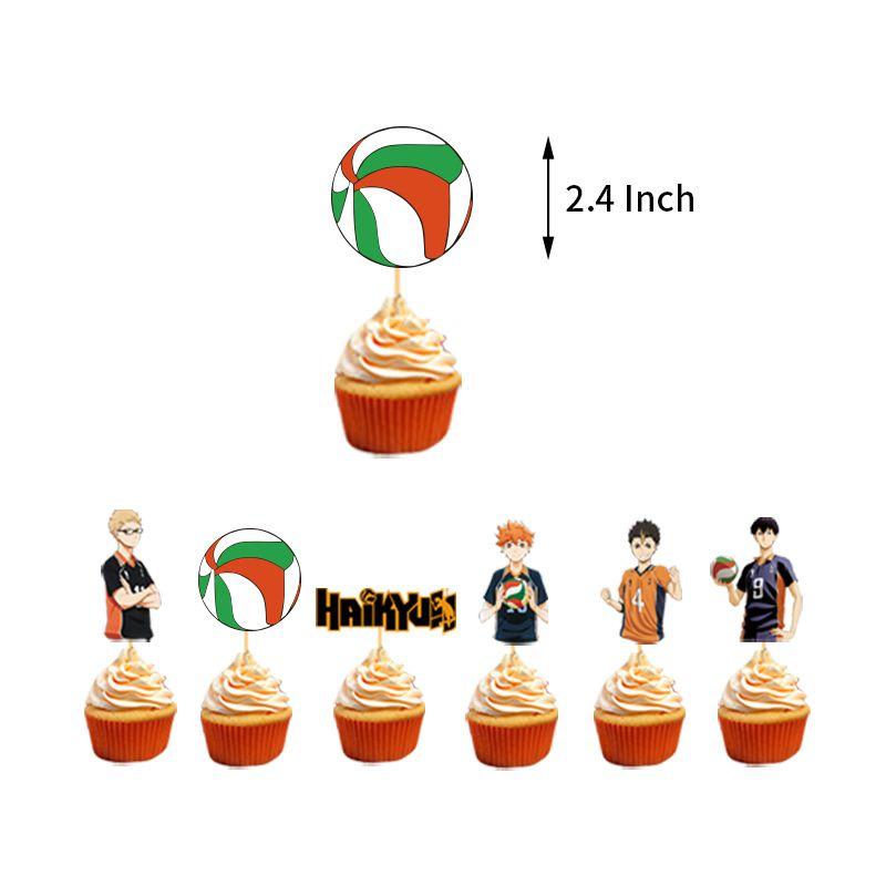 Haikyuu Birthday Party Supplies,1 Banner 1 Big Cake Toppers 12 Cupcake Toppers 24 Ballons Theme Party Favors Decorations Banner Cake Toppers Gift Set Haikyuu Birthday Party Supplies,1 Banner 1 Big Cake Toppers 12 Cupcake Toppers 24 Ballons Theme Party Favors Decorations Banner Cake Toppers Gift Set
