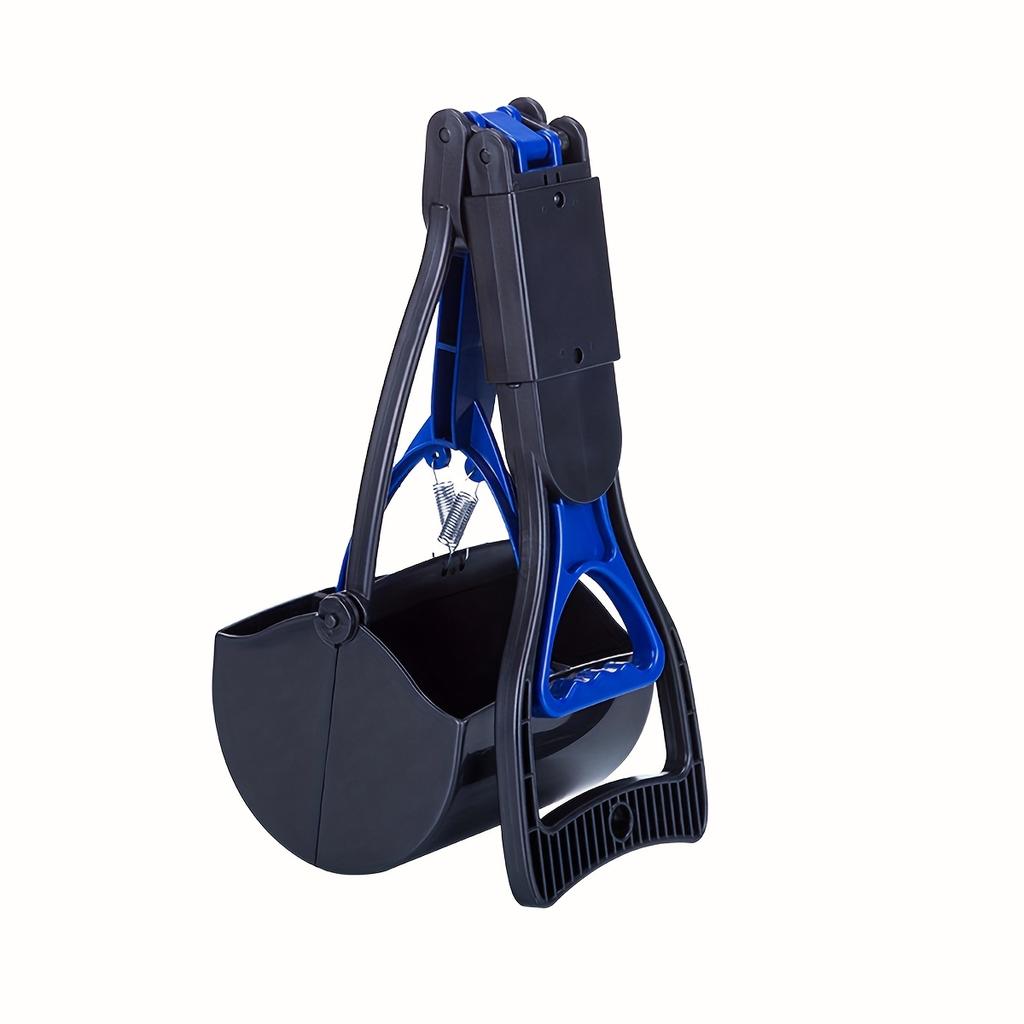 Long-Handled Foldable Pet Waste Scoop ABS Material Large Capacity One-Handed Operation Ergonomic Grip Handle Dog Poop Shovel