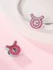 Charm Bead Components Plata Pink symbol Bead Components Charm Bead Component Copper Metal Plated Compatible With Charm Bead Components Copper Metal