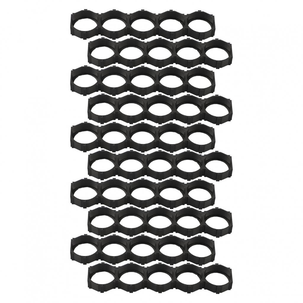 10pcs For 21700 Cell Holder Brackets Plastic Frame ABS+PC Black Design