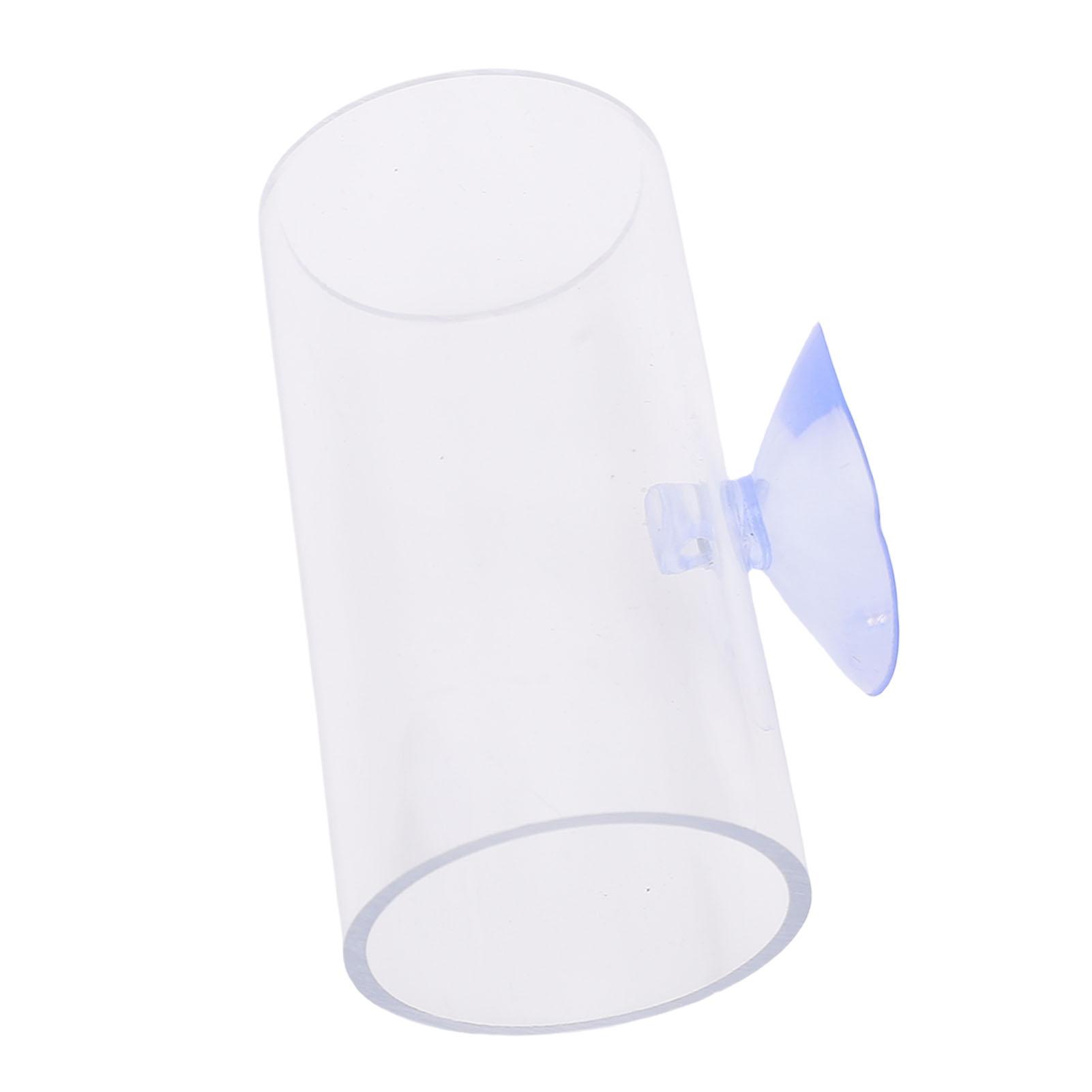 Betta Fish Tunnel Transparent Hollow Betta Fish Tube with Suction Cup for Resting Fish   Accessories