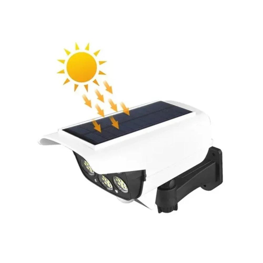 77LED Solar Light Simulation Security Dummy Camera Motion Sensor Outdoor Night Light IP65 Waterproof Lamp 3 Mode For Home Garden