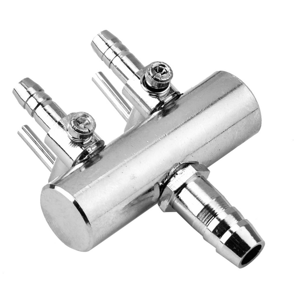Aquarium Air Flow Valve Stainless Steel Aquarium Fish Tank Air Flow 8mm Turn To 4mm Splitter Control Valve