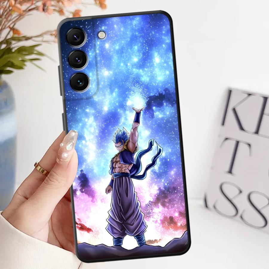 Case for Samsung Galaxy A51 A73 A22 A52 A41 A25 A71 A24 A55 A26 A72 A35 A23 A53 A36 A32 Black Soft Phone Cover Dragon Ball Son