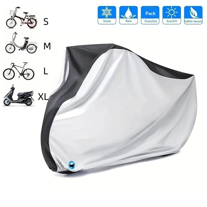 Waterproof Electric Bike Cover Dustproof Cover For Cycle Anti-Uv Protection Bike Outdoor Rain Cover Size S-Xlwith Lock Hole