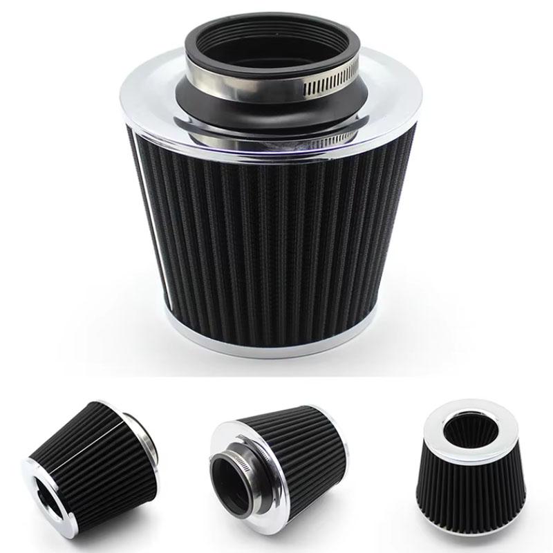 Universal Car Racing Cold Air Intake System Turbo Induction Pipe Tube Kit Cone High Flow Performance Air Filter Inlet 3" 76mm