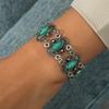 Western Country Style Turquoise Bracelet Ethnic Style Bohemian Bangles Wide Bangle  Women