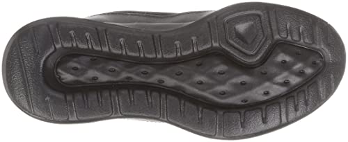 Sun Asahi Shoes 501 Simple Jogging Sneakers, Black, Size 22.0 Cm, 3E, KF72352