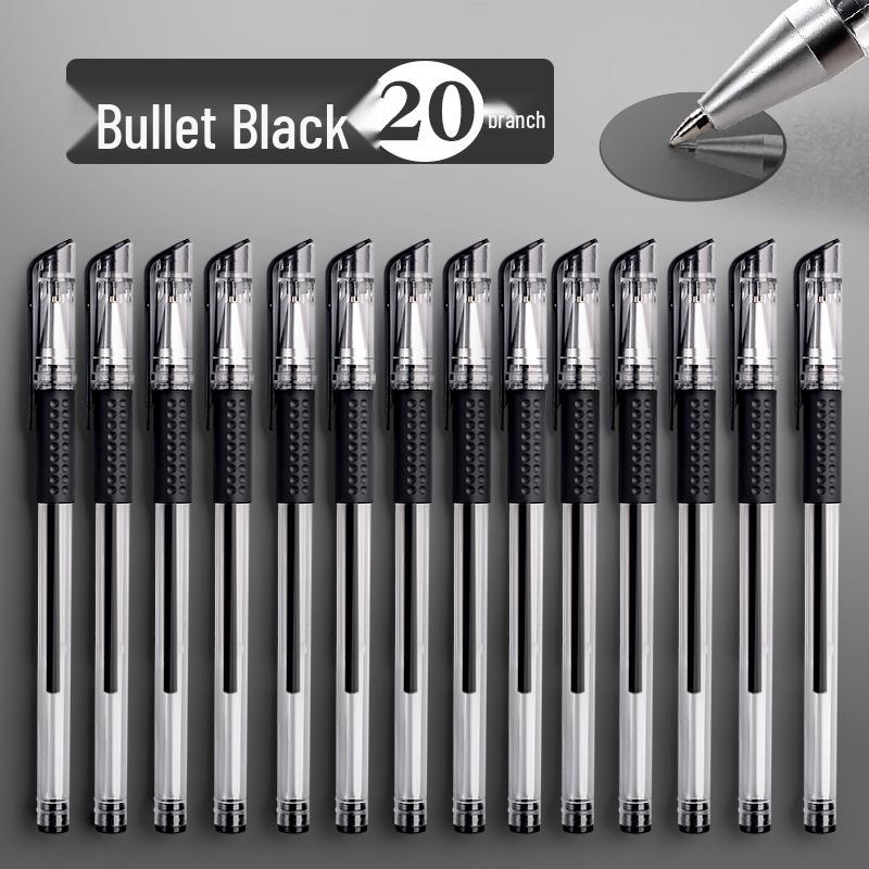 Lot de 200 stylos standard européen 0,5 mm: Stylos à bille à pointe fine à séchage rapide, noir et rouge, pour étudiants.