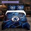 Set Biancheria da Letto Chelsea FC Modello 3 Pezzi Morbida Copripiumino in Microfibra con Federe per Camera da Letto