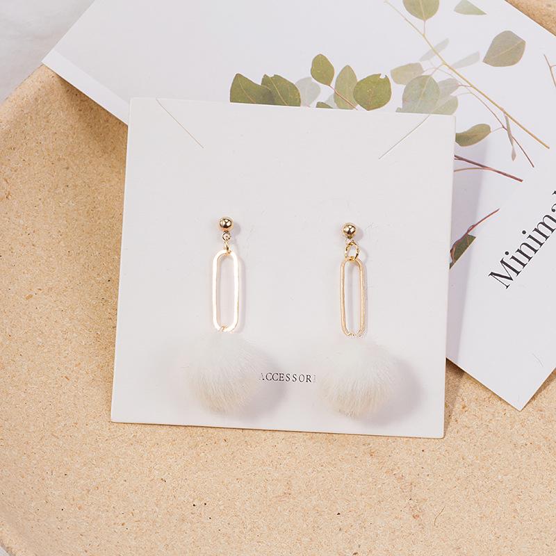 

Серьги из иглы из серебра 925 пробы с шерстяным шариком: Модные конфетно-цветные, милые металлические серьги-подвески для осени и зимы.