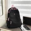 College-Stil Rucksack mit Buchstabenstickerei Leichte Schultasche Damen Rucksack mit großem Fassungsvermögen